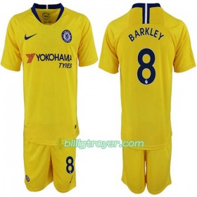 Billige Fotballdrakter Chelsea Ross Barkley 8 Barn Bortedraktsett 2018/19 Kortermet